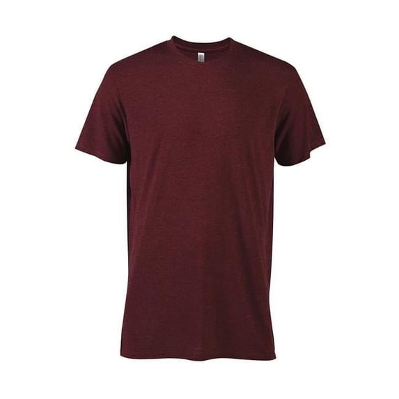 Adult Tri-Blend Short Sleeve Crew Neck T-Shirt, Maroon Heather - Medium