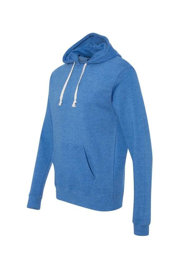 Adult Triblend Pullover Fleece Hooded Sweatshirt - ROYAL TRIBLEND - 2XL