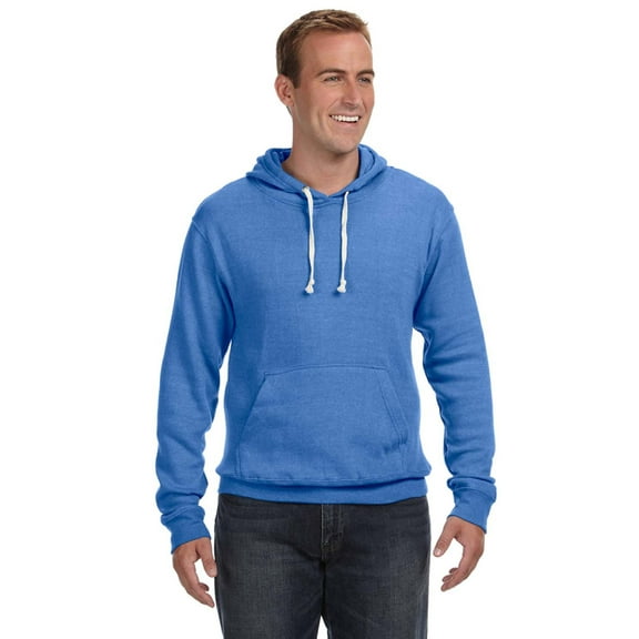 Adult Triblend Pullover Fleece Hooded Sweatshirt - ROYAL TRIBLEND - L