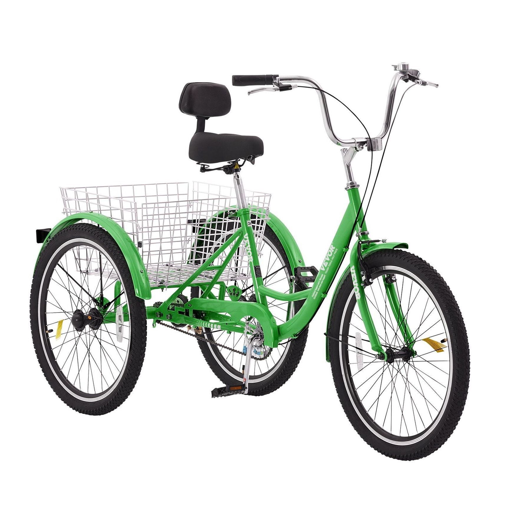 Adult Tricycle 24 Inch, 3 Wheel Bike for Seniors & Adults, Carbon Steel ...