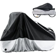 Adult Tricycle Cover Trike Cover, 3 Wheeled Bicycle Bike Cover for Outdoor Storage Waterproof, Dust Wind Proof for Bikes 75"L