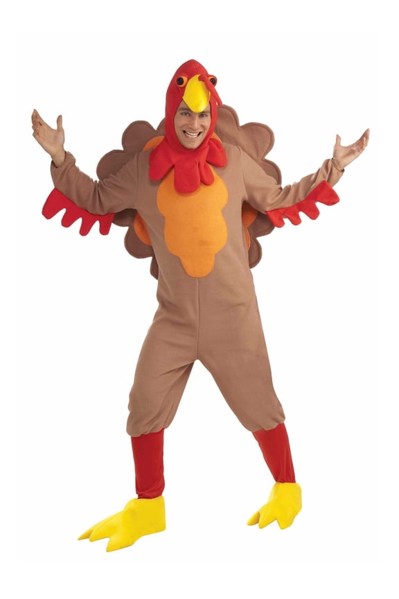 Thanksgiving Turkey Costume for Adults, Men's One Size