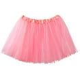 thumbnail image 1 of Adult Tutu Skirt, Classic Elastic 3 Layer Tulle Tutu for Women and Teens - Bubblegum Pink, 1 of 4