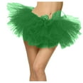 thumbnail image 1 of Adult Tutus Mini Skirt, Tulles Tutus for Women, Teens Ballets Dance Skirts Maxi Skirts Green One Size, 1 of 4