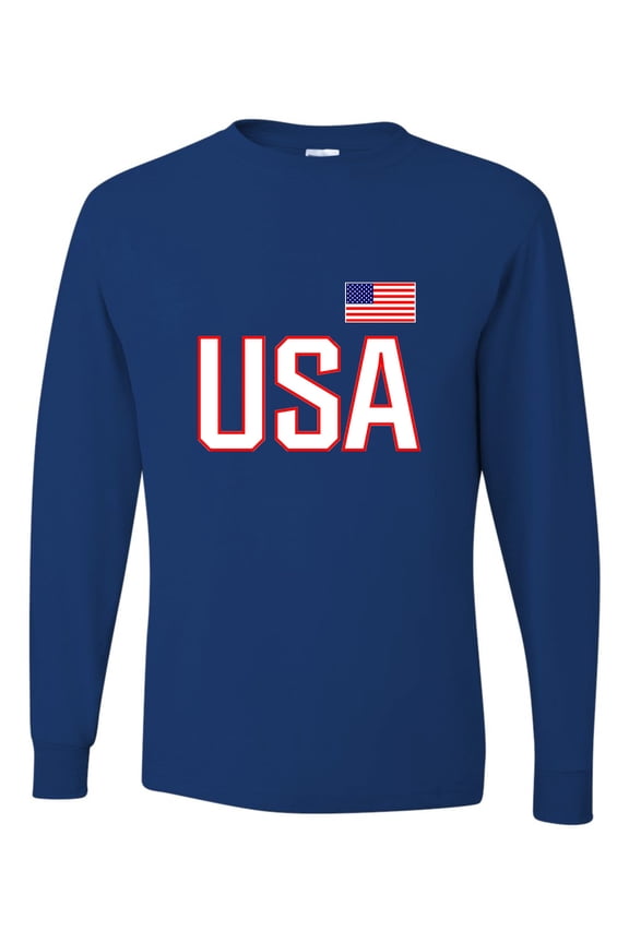 Adult USA National Pride Long Sleeve T-Shirt