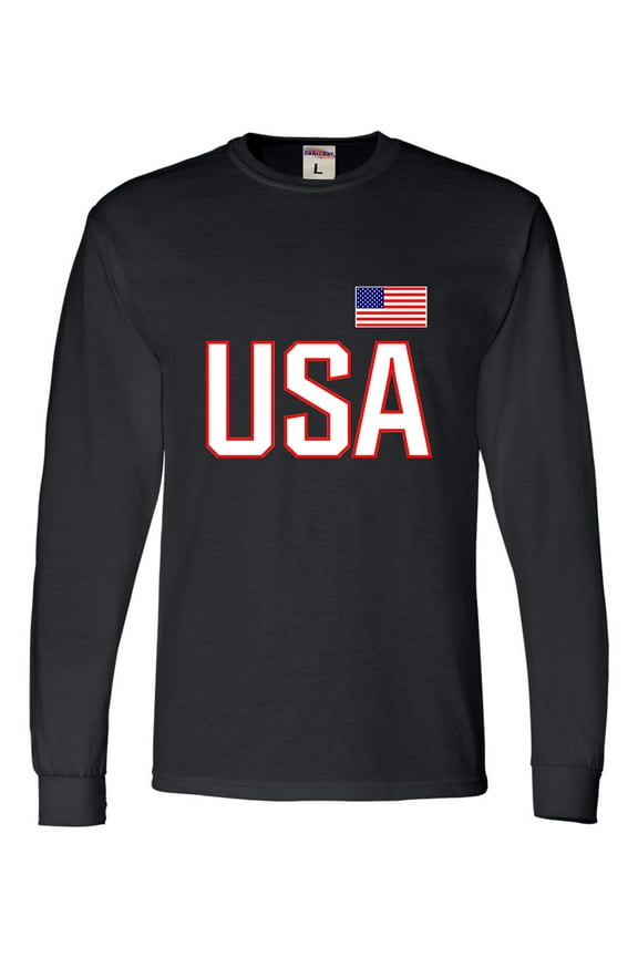 Adult USA National Pride Long Sleeve T-Shirt