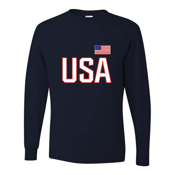Adult USA National Pride Long Sleeve T-Shirt