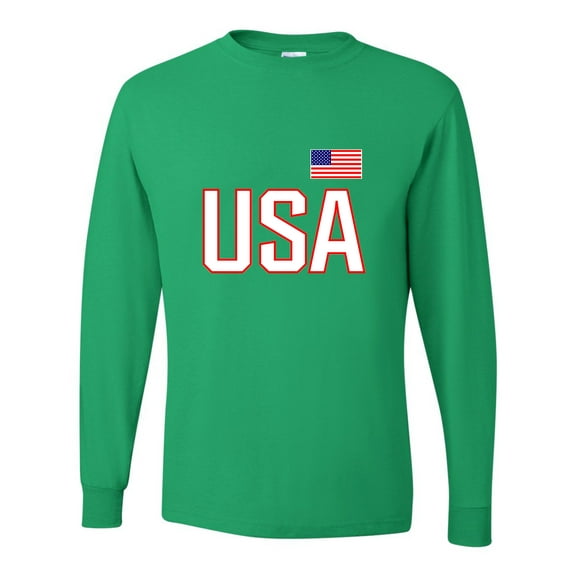 Adult USA National Pride Long Sleeve T-Shirt