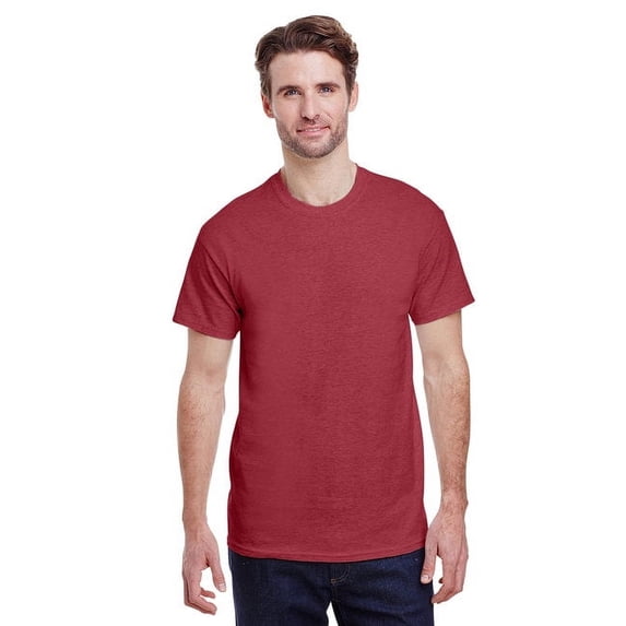 Adult Ultra Cotton® T-Shirt - HEATHER CARDINAL - M
