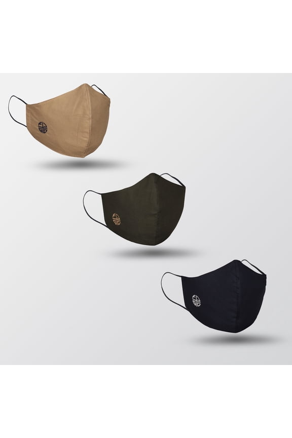 Adult Ultra Premium mask with Indian Vetti Veru - Reusable 3-pack