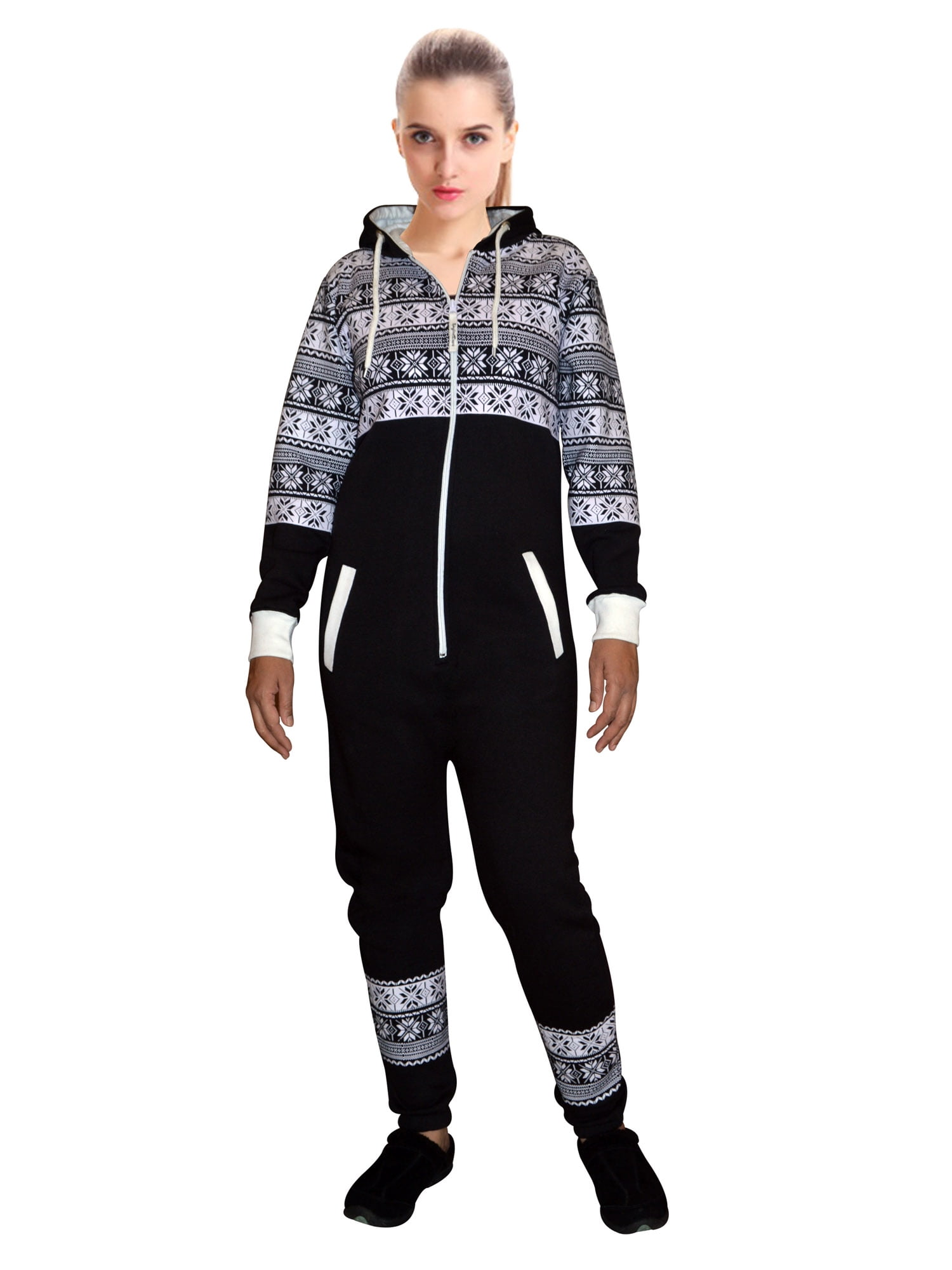 Adult Union Suit pajamas Sleepwear for Women One Piece Pajama Ladies