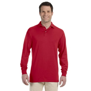 Adult Unisex 5.6 Oz. Spotshield Long-Sleeve Jersey Polo