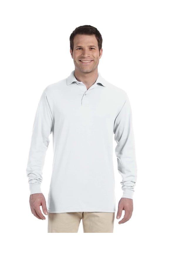 Adult Unisex 5.6 Oz. Spotshield Long-Sleeve Jersey Polo