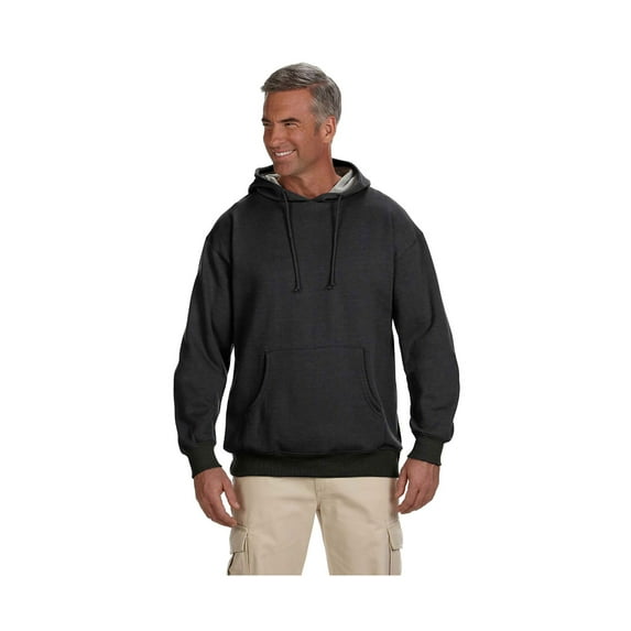 Adult Unisex 7 Oz. Organic/Recycled Heathered Fleece Pullover Hood