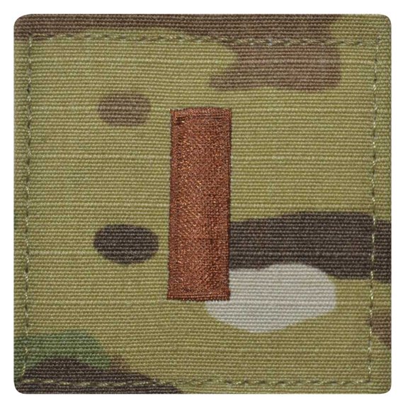 Adult Unisex Air Force Second Lt Rank OCP/Scorpion with Hook and Loop