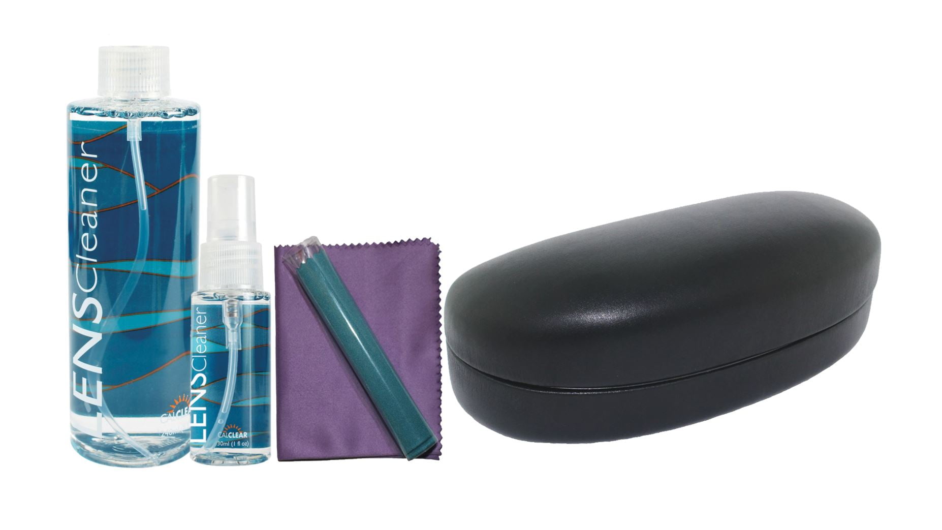 Adult Unisex CalOptix Eyeglass Care Kit, Black Clamshell Case, Eyeglass