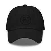 Adult Unisex Embroidered Adjustable Black Classic Dad Hat