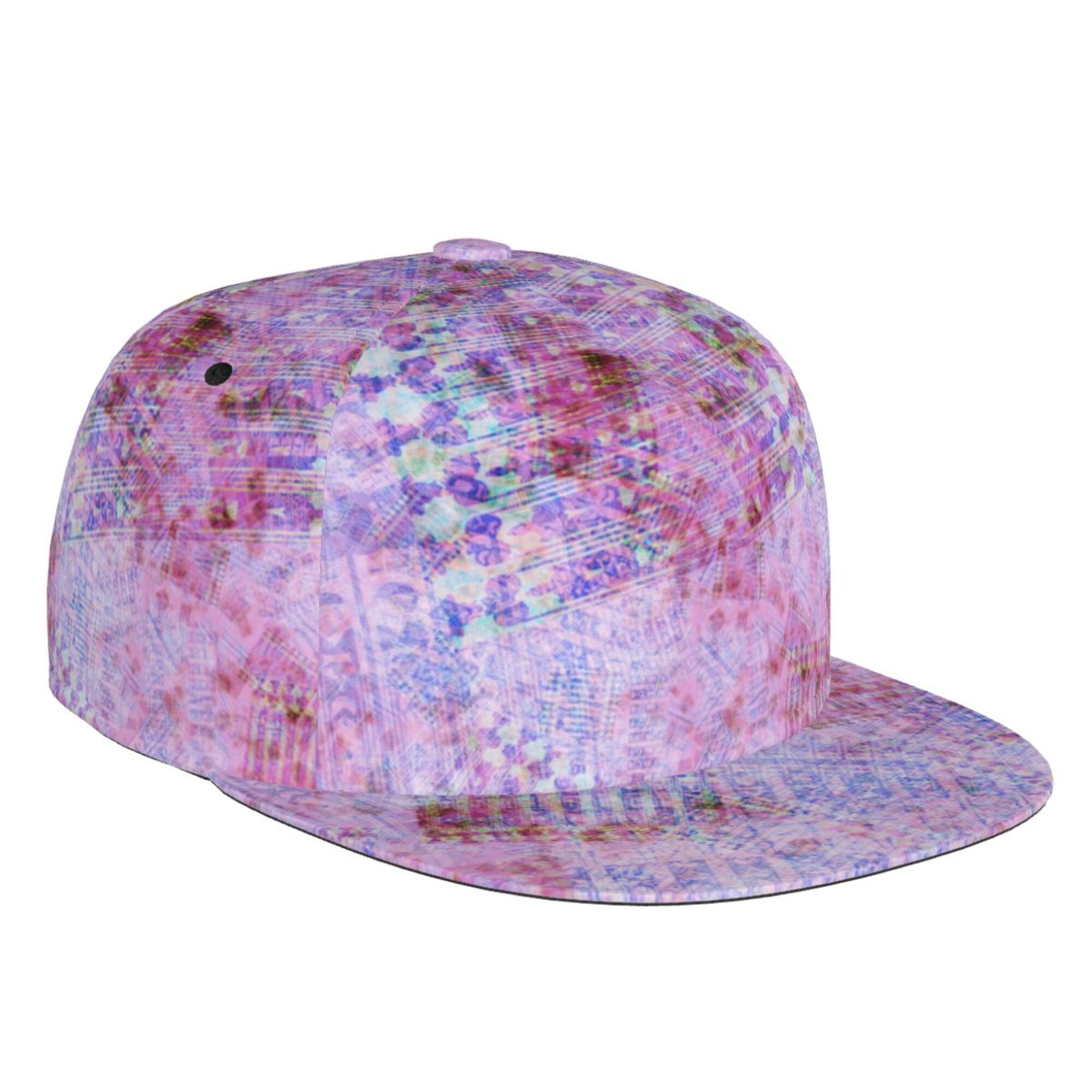 Adult Unisex Fashion Adjustable Baseball Cap, Vintage Mauve Texture Hip