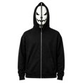 thumbnail image 1 of Adult Unisex Full Zip Horror Mask Hoodie Halloween Scary Character Novelty Sweatshirt Fancy Dress Party Cosplay Costume, 1 of 2