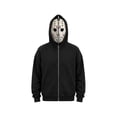 thumbnail image 1 of Adult Unisex Full Zip Horror Mask Hoodie Halloween Scary Character Novelty Sweatshirt Fancy Dress Party Cosplay Costume, 1 of 8