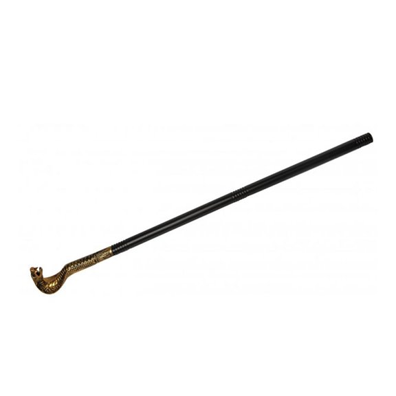 Adult Unisex Golden Cobra Snake Cane