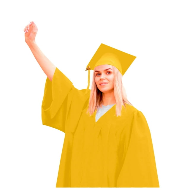 Adult Unisex Graduation Gown Set College & High School Robe With Cap