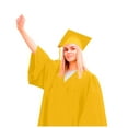 thumbnail image 1 of Adult Unisex Graduation Gown Set College & High School Robe With Cap & Tassel, 1 of 9