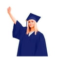 Adult Unisex Graduation Gown Set College High School Robe With Cap adult-unisex-graduation-gown-set-college-high-school-robe-with-cap