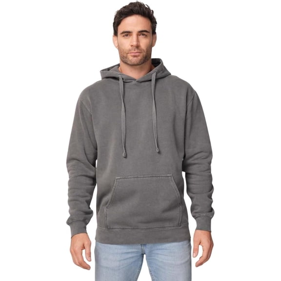 Adult Unisex Heavyweight Pigment Dyed Hoodie – Soft Ringspun Fleece, Washed Finish, Premium 340 GSM Fabric 417
