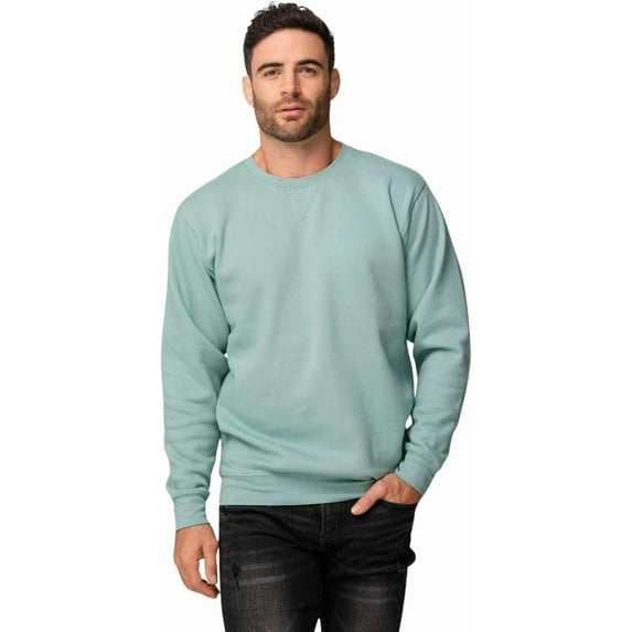 Adult Unisex Mid-Weight Crewneck Sweatshirt, Ringspun Cotton Blend, 3-End Fleece 903