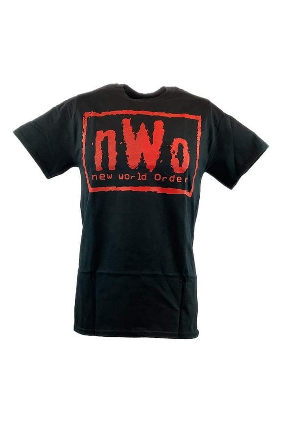 Adult Unisex NWO New World Order Logo Pro Wrestling Black T-Shirt Small