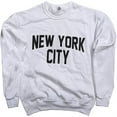 thumbnail image 1 of Adult Unisex New York City Sweatshirt Crewneck, White, 2XL, 1 of 1