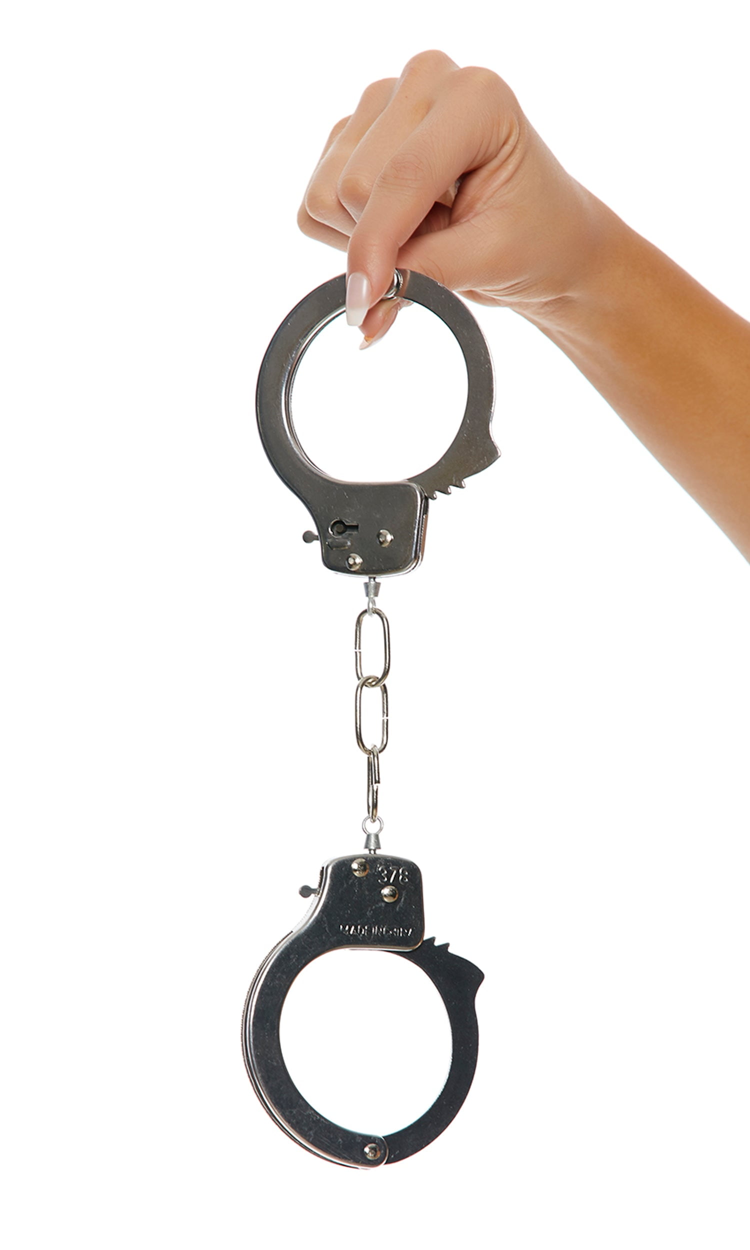 Adult Unisex Police Metal Costume Handcuffs
