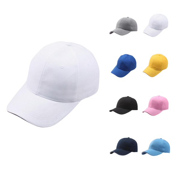 Adult Unisex Solid Color Baseball Cap Summer Adjustable Size Lightweight Outdoor Sun Hat