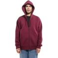thumbnail image 1 of Adult Unisex Zip Up Hoodie, Plain Fleece Hoodie, Full-Zip Hooded Sweatshirt, Zipper Hoodie, Blank Full Zipper Hoodie Wholesale Bulk(2XL,Maroon), SB12861, 1 of 6