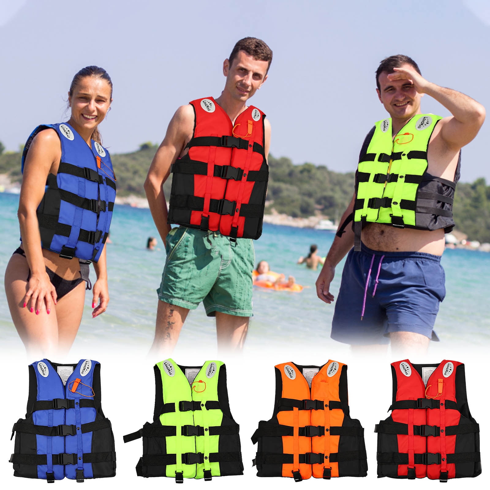 Adult Universal Life Vest,Outdoor Swimming Vest Life Jacket,Life Jacket