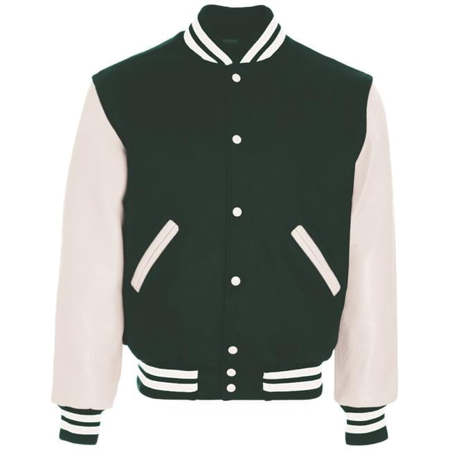 Adult Varsity Jacket, Purple White Medium