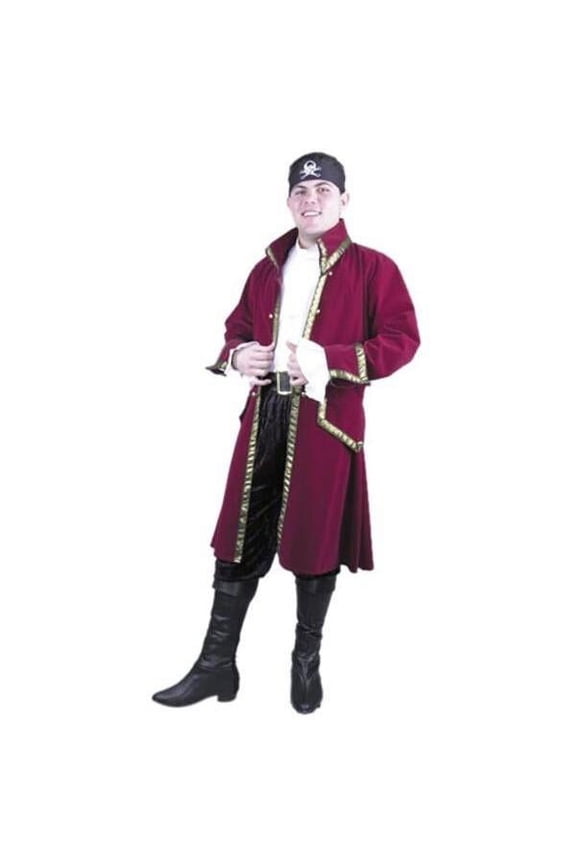 Adult Velvet Pirate Captain Costume