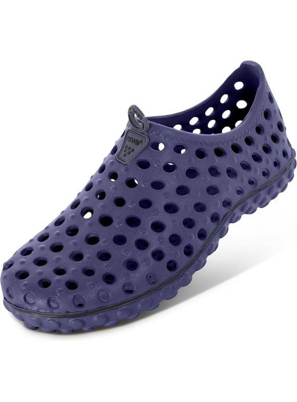 Adult Vented Water Shoes,  Lightweight Clog Shoes with Non Slip Soles Pull-on Shoes for Outdoors Beach Pool Shower