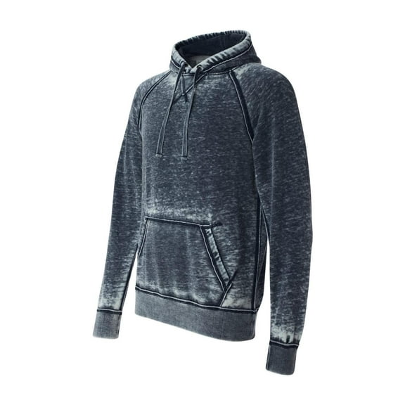 Adult Vintage Zen Fleece Pullover Hooded Sweatshirt - VINTAGE NAVY - 3XL