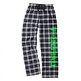 thumbnail image 1 of Adult Volleyball Black and White Flannel Pants (Neon Green, Adult Large), 1 of 2