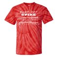 thumbnail image 1 of Adult Volleyball Tie Dye T-Shirt "Bump, Set, Spike" Logo (Red, M), 1 of 1