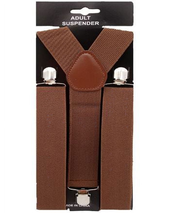 SuspenderStore Plain W/Crease Handcrafted Western Leather Belt Loop  Suspenders