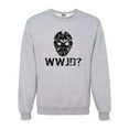 thumbnail image 1 of Adult WWJD What Would Jason Do? Funny Horror Movie Sweatshirt Crewneck, 1 of 1
