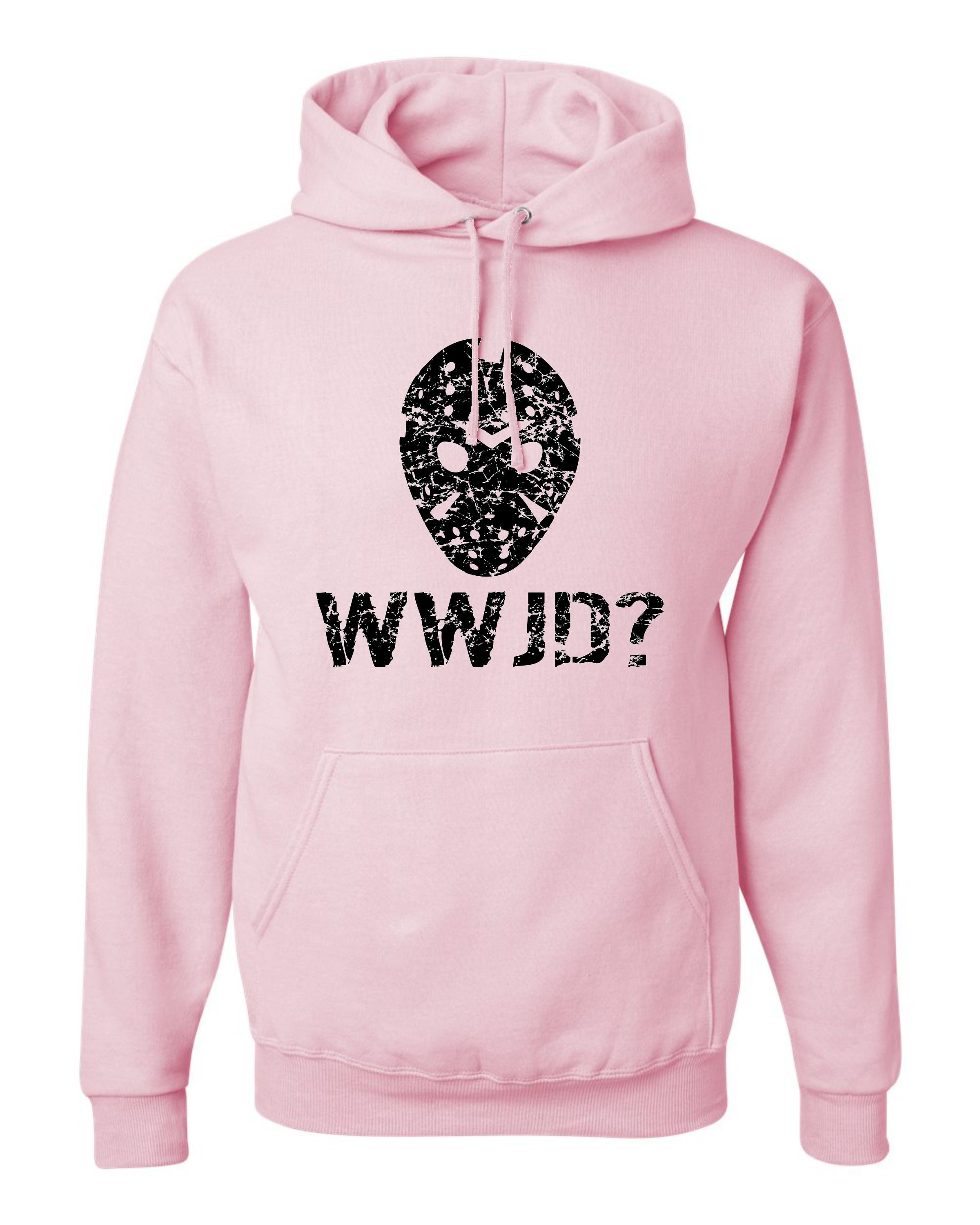 Adult WWJD What Would Jason Do Funny Horror Movie Sweatshirt Hoodie