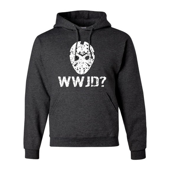 Adult WWJD What Would Jason Do? Funny Horror Movie Sweatshirt Hoodie