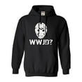 thumbnail image 1 of Adult WWJD What Would Jason Do? Funny Horror Movie Sweatshirt Hoodie, 1 of 1