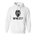 thumbnail image 1 of Adult WWJD What Would Jason Do? Funny Horror Movie Sweatshirt Hoodie, 1 of 1
