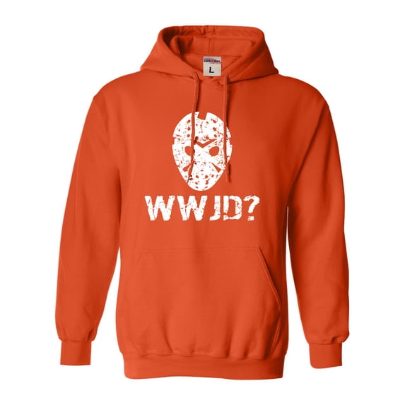 Adult WWJD What Would Jason Do? Funny Horror Movie Sweatshirt Hoodie