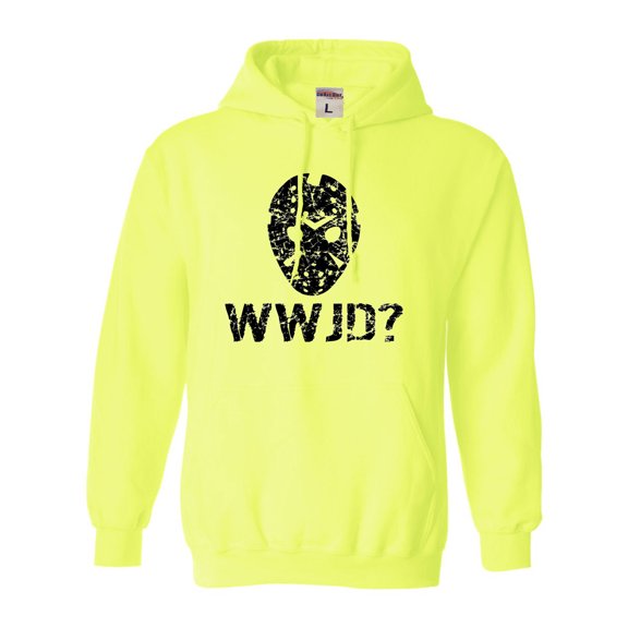Adult WWJD What Would Jason Do? Funny Horror Movie Sweatshirt Hoodie